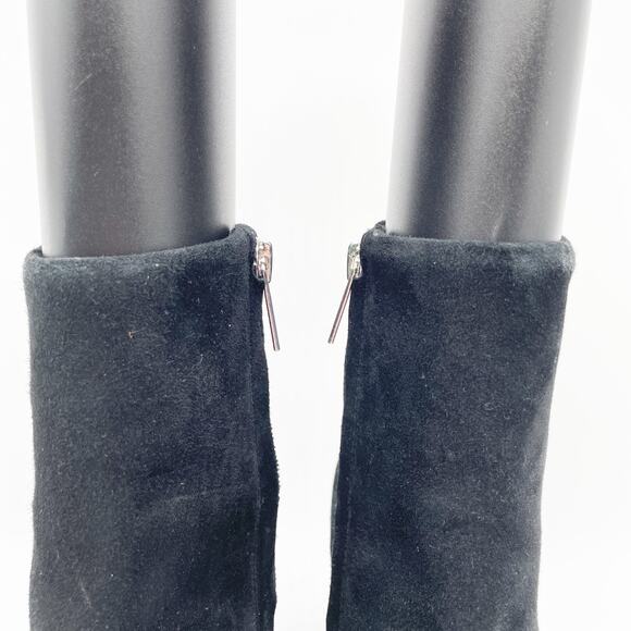 Marc Fisher Women's Ulani Black Suede High Heel Pointed Toe Ankle Boots Size 6M - Picture 9 of 12